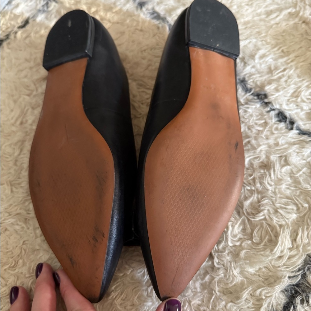 Cole Haan Women's Black Flats with Bow Accent - Picture 2 of 2